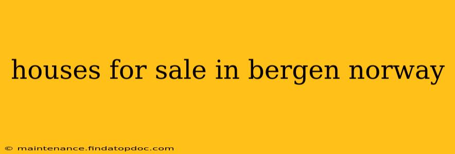houses for sale in bergen norway