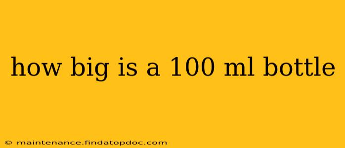 how big is a 100 ml bottle