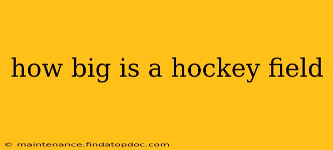 how big is a hockey field