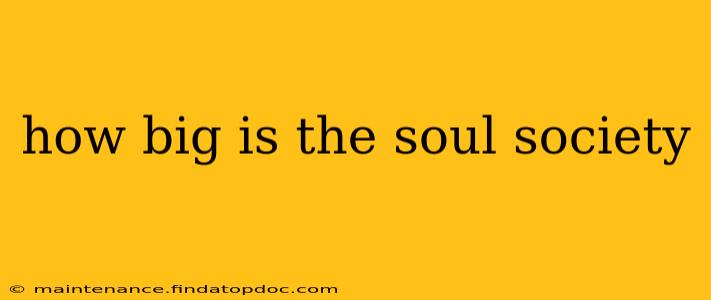 how big is the soul society