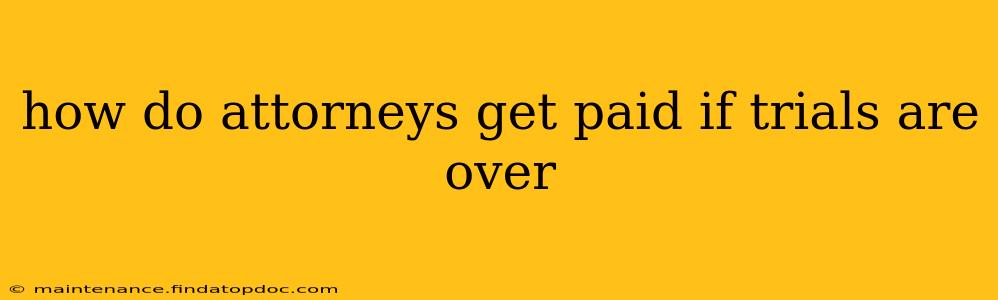 how do attorneys get paid if trials are over