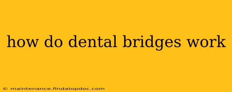 how do dental bridges work
