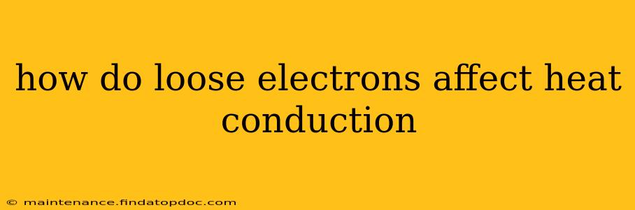 how do loose electrons affect heat conduction
