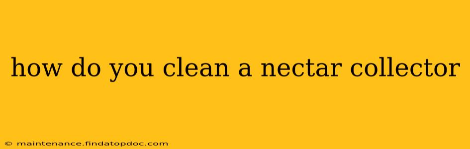how do you clean a nectar collector