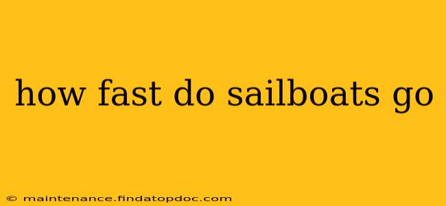 how fast do sailboats go