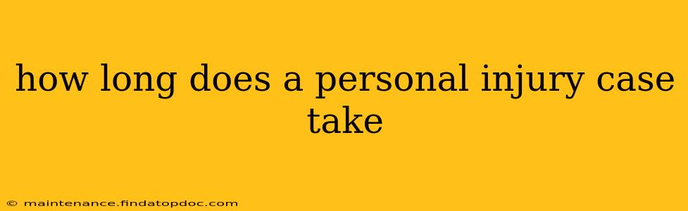 how long does a personal injury case take