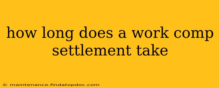 how long does a work comp settlement take