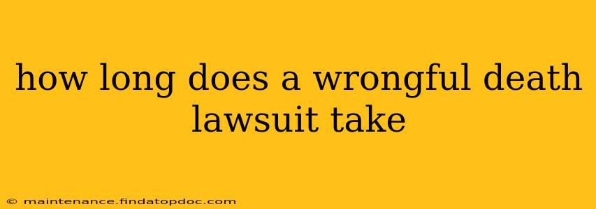 how long does a wrongful death lawsuit take