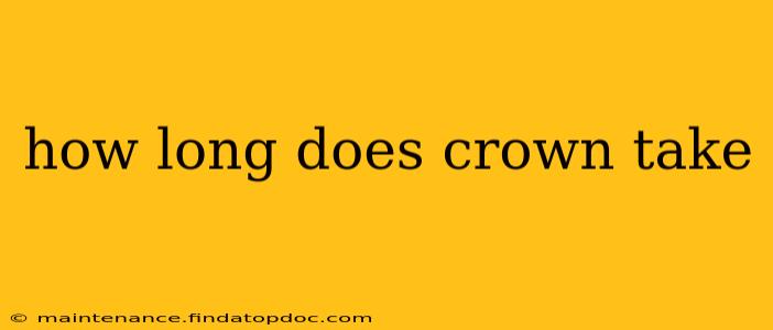 how long does crown take