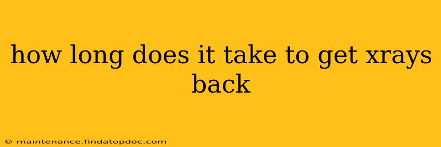 how long does it take to get xrays back