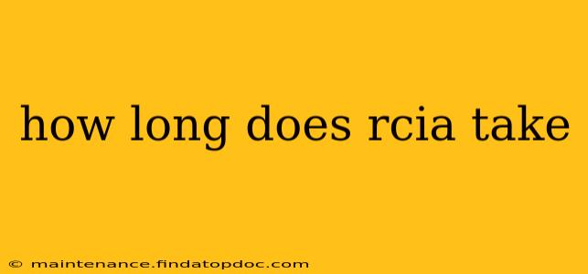 how long does rcia take