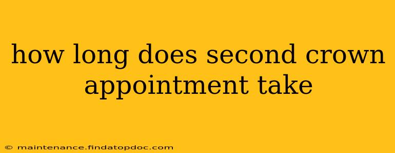 how long does second crown appointment take