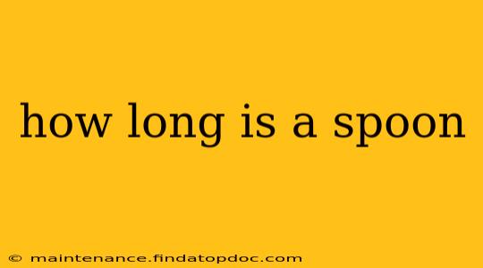 how long is a spoon