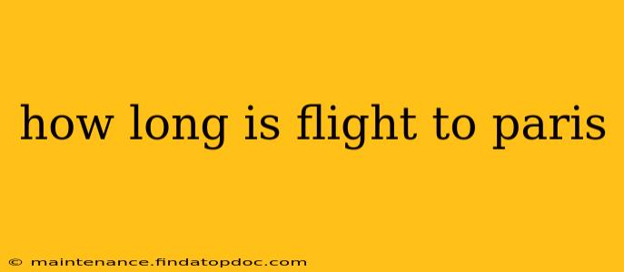 how long is flight to paris