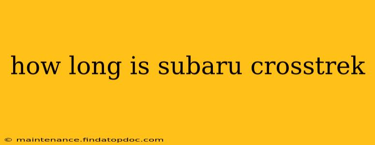 how long is subaru crosstrek