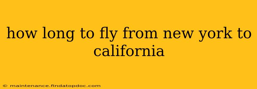 how long to fly from new york to california
