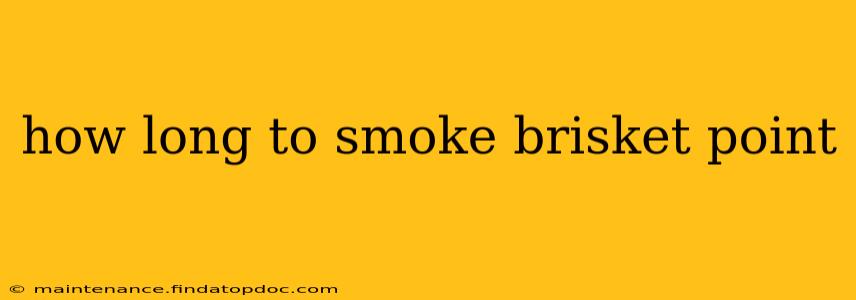 how long to smoke brisket point