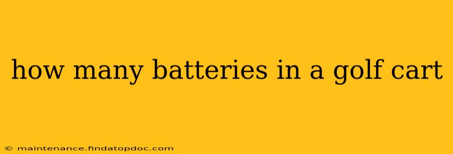 how many batteries in a golf cart