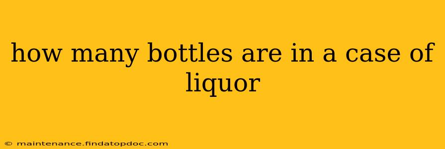 how many bottles are in a case of liquor