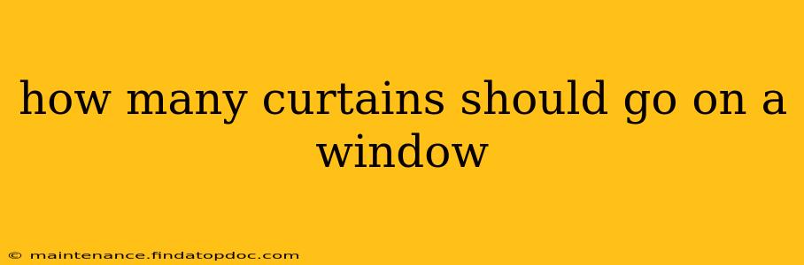 how many curtains should go on a window