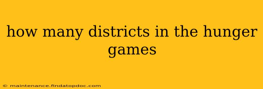 how many districts in the hunger games