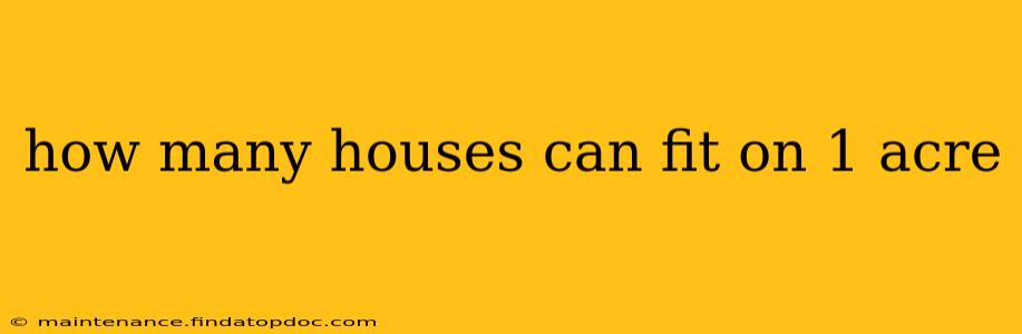 how many houses can fit on 1 acre