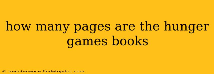 how many pages are the hunger games books