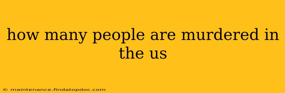 how many people are murdered in the us