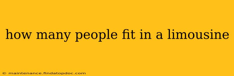 how many people fit in a limousine