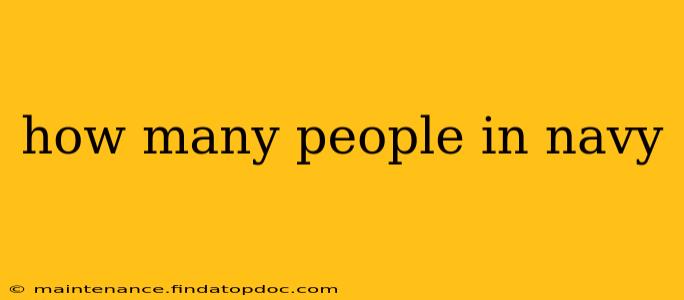 how many people in navy