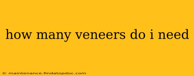 how many veneers do i need
