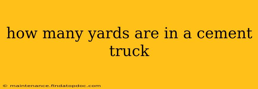 how many yards are in a cement truck