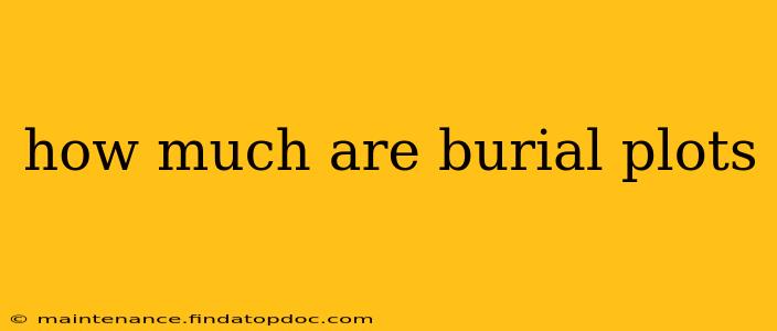 how much are burial plots