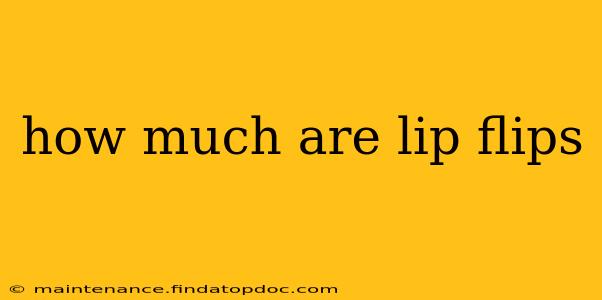 how much are lip flips