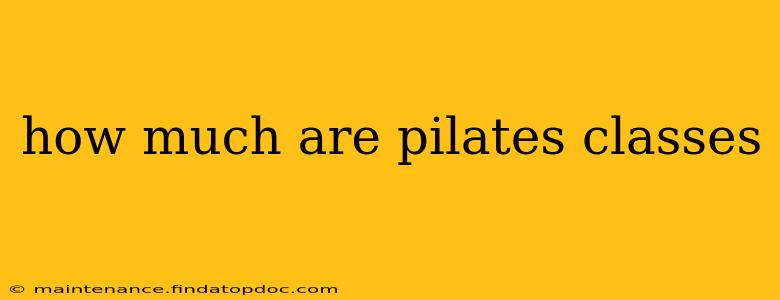 how much are pilates classes