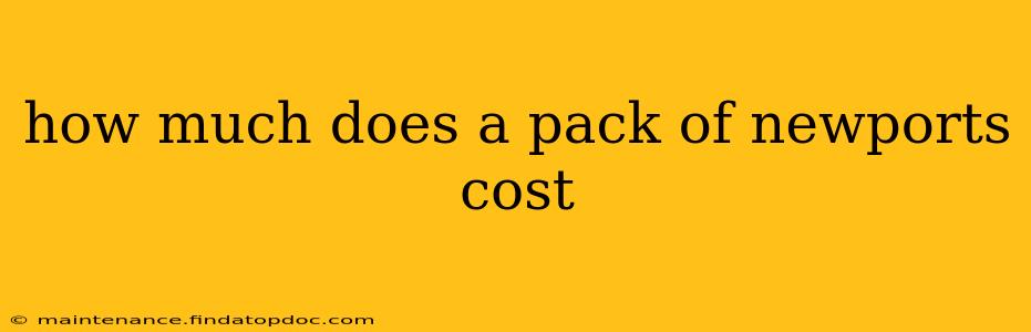 how much does a pack of newports cost