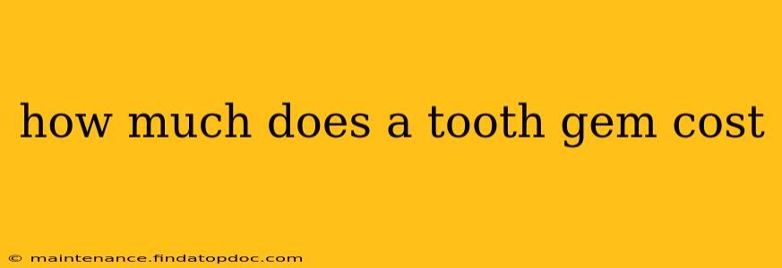 how much does a tooth gem cost