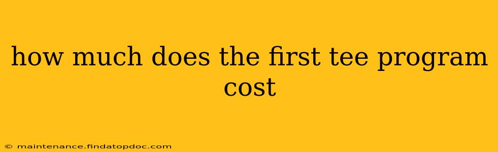 how much does the first tee program cost