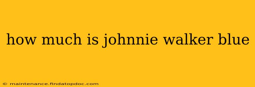 how much is johnnie walker blue