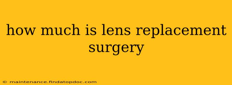 how much is lens replacement surgery