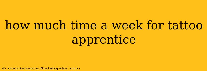how much time a week for tattoo apprentice