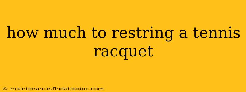 how much to restring a tennis racquet