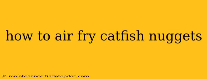 how to air fry catfish nuggets