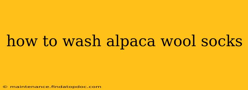 how to wash alpaca wool socks