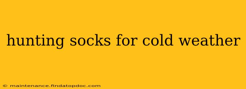 hunting socks for cold weather
