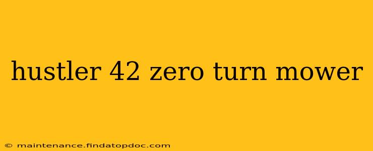 hustler 42 zero turn mower