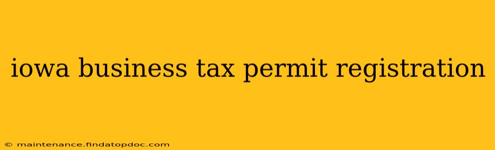 iowa business tax permit registration