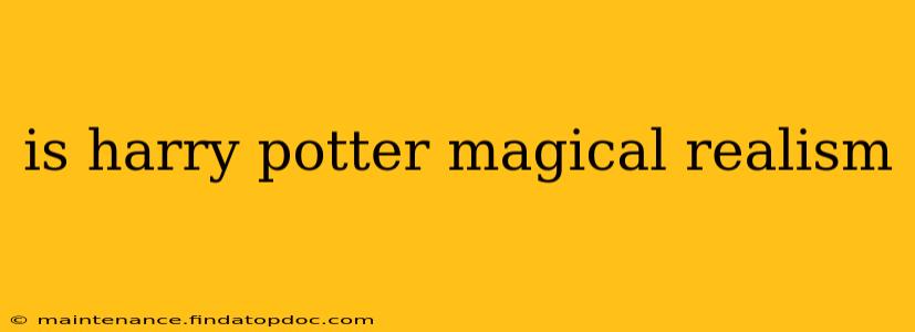 is harry potter magical realism