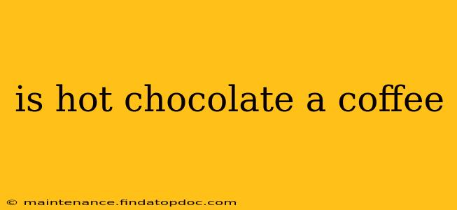 is hot chocolate a coffee