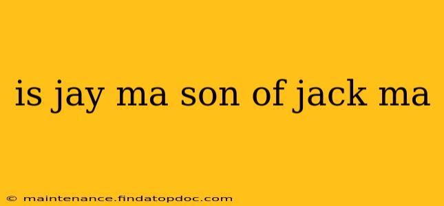 is jay ma son of jack ma